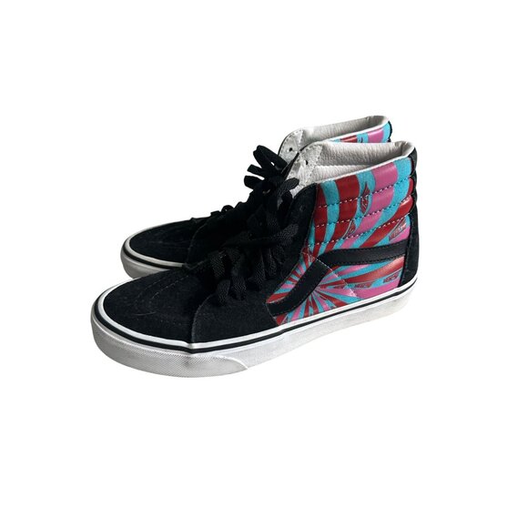 VANS Multicolor Swirl Logo Hi Top Sneakers Sz Mens 6.5 / Womens 8 - Picture 6 of 7